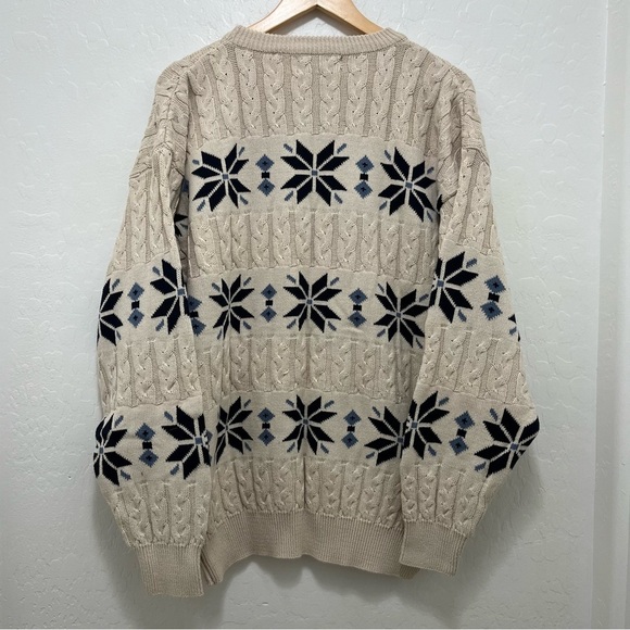 Vintage 90s Men’s Croft & Borrow Crewneck Knitted Sweater - Picture 3 of 5
